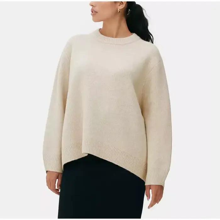 Pull de couleur unie pour femme