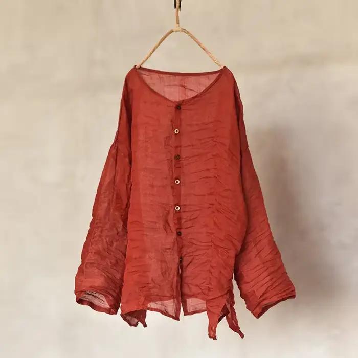 Cardigan fin à col rond pour femmes