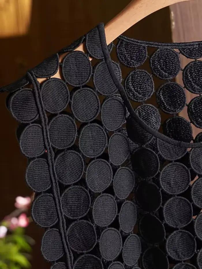 Gilet bohème ajouré irrégulier pour femmes