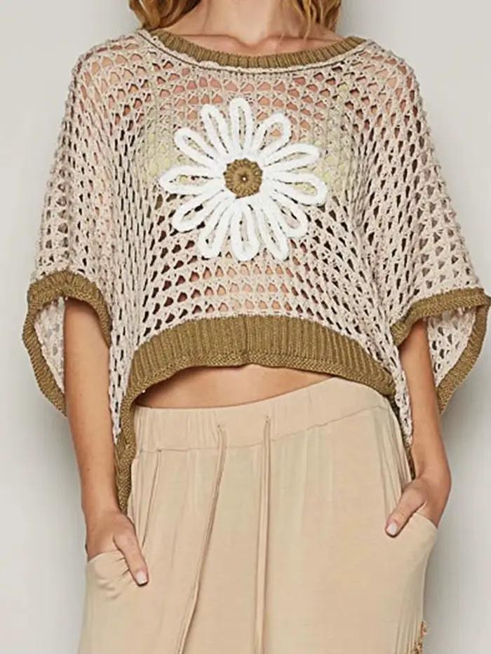 Hauts ajourés au Crochet pour femmes