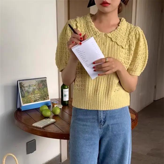 Cardigan à boutons pour femmes