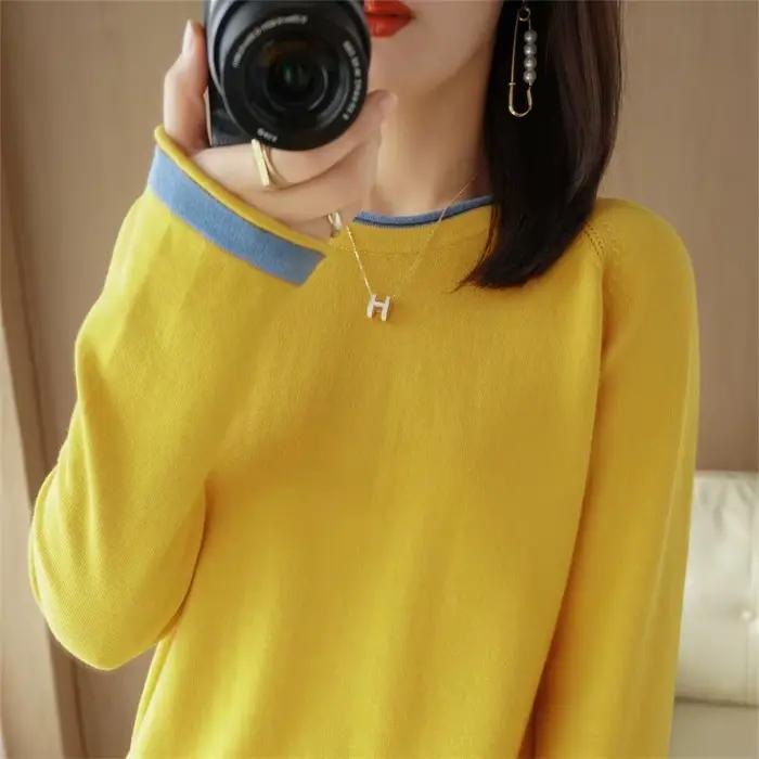 Pull à col rond pour femme