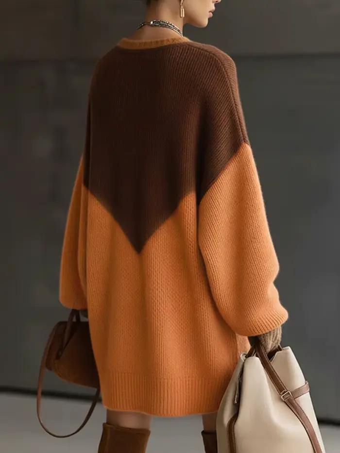 Robe pull en tricot pour femmes
