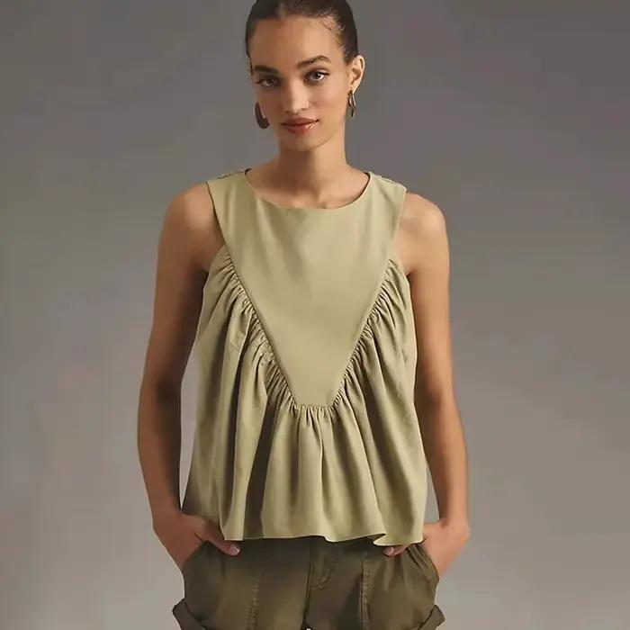 Gilets amples sans manches pour femmes