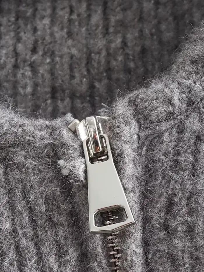 Pull tricoté solide pour femmes