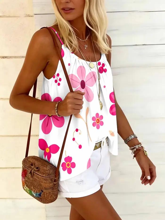 Camisole florale douce