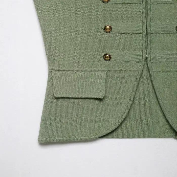 Gilet tricoté décontracté pour femme