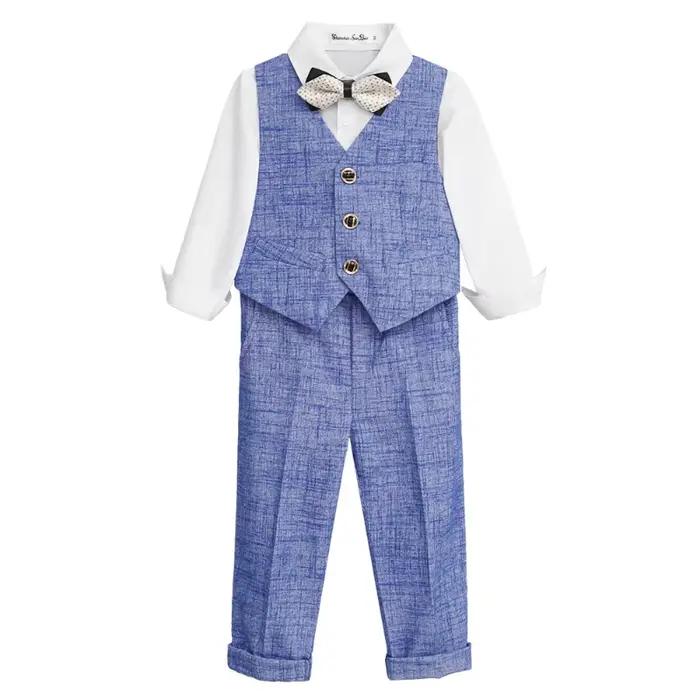 GlaPants-Ensembles de vêtements de mariage formels pour enfants, gilet pour enfants, olympiques de haute qualité pour bébés et tout-petits, tenues de fête à la mode pour garçons