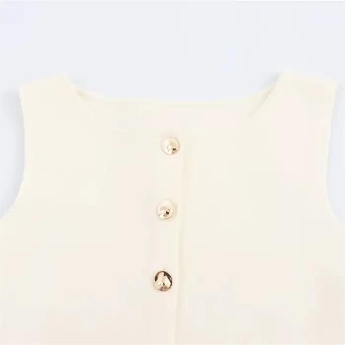 Gilet Mujer en polyester solide pour femmes style high street élégant pour l'été occasions variées