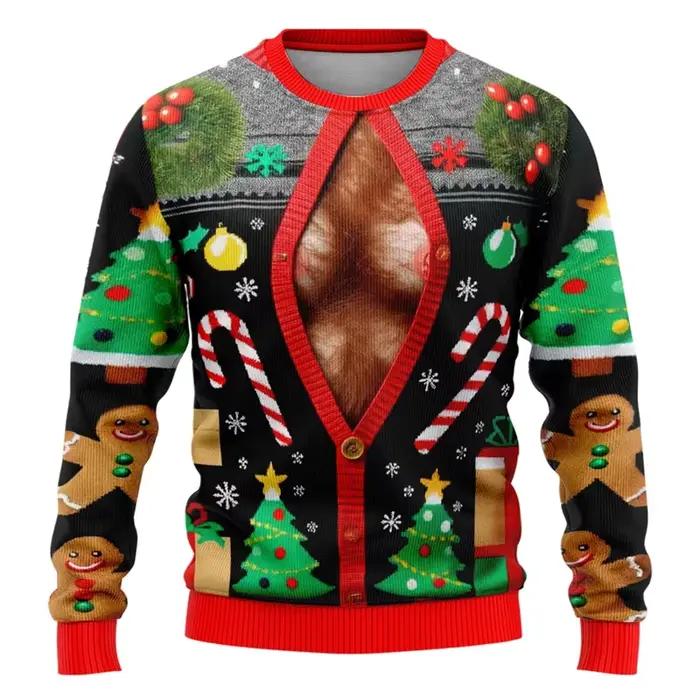 Pull de noël moche à la mode