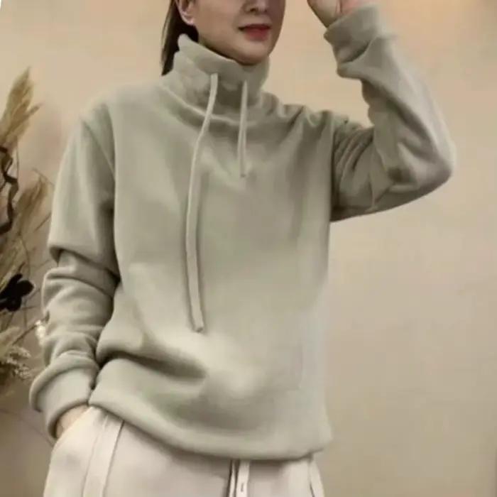 Sweat-shirt pour femme doublé polaire