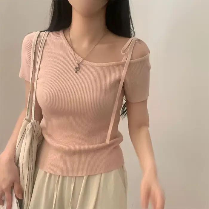 Vêtements pour femmes, pulls à col incliné