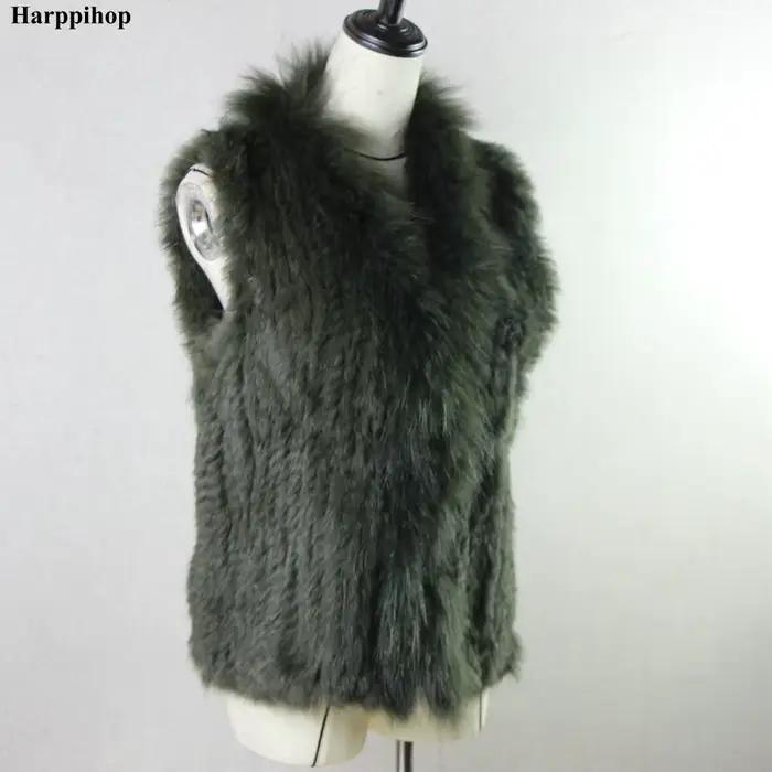 Gilet en Fourrure de Lapin group Naturelle pour Femme
