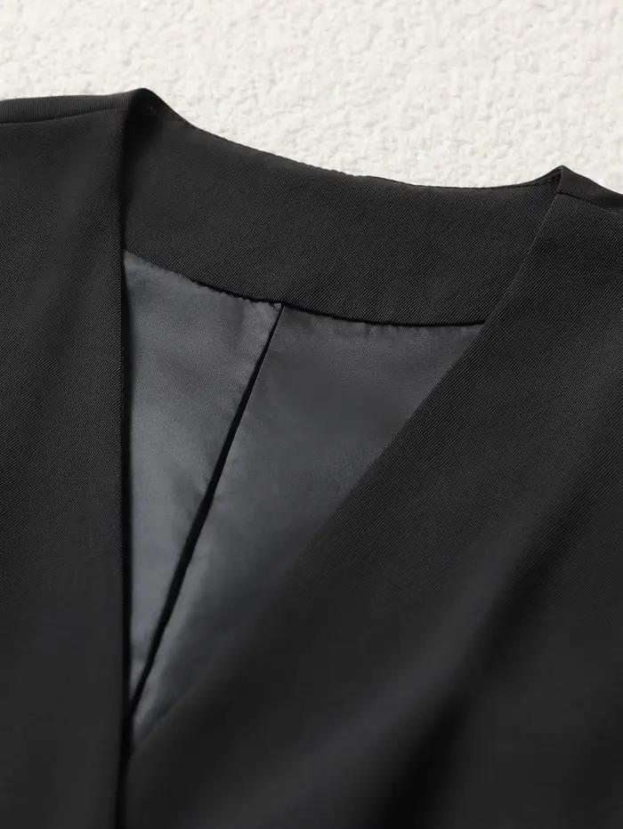 Gilet péplum élégant à col en v pour femmes