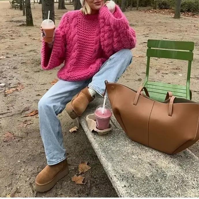 Pull à col rond pour femme