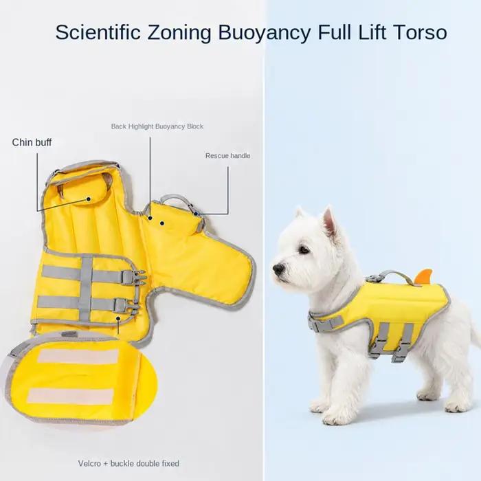 Gilet de natation pour chien, vêtements imperméables et respirants, veste flottante pour chiot, petit et moyen animal de compagnie, piscine, extérieur, lac, rivière