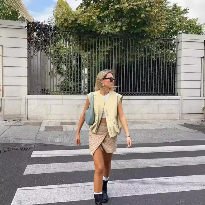 Gilet court pour femmes