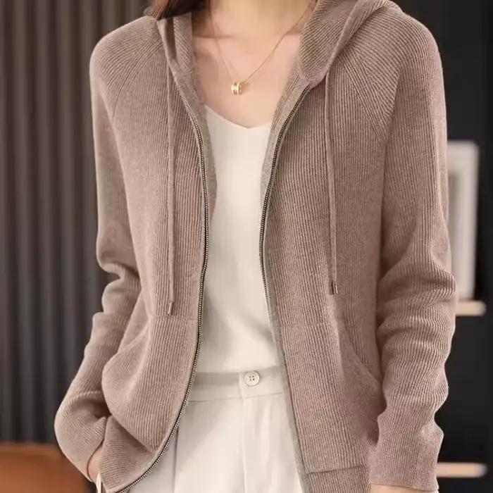Cardigan à col rabattu pour femme