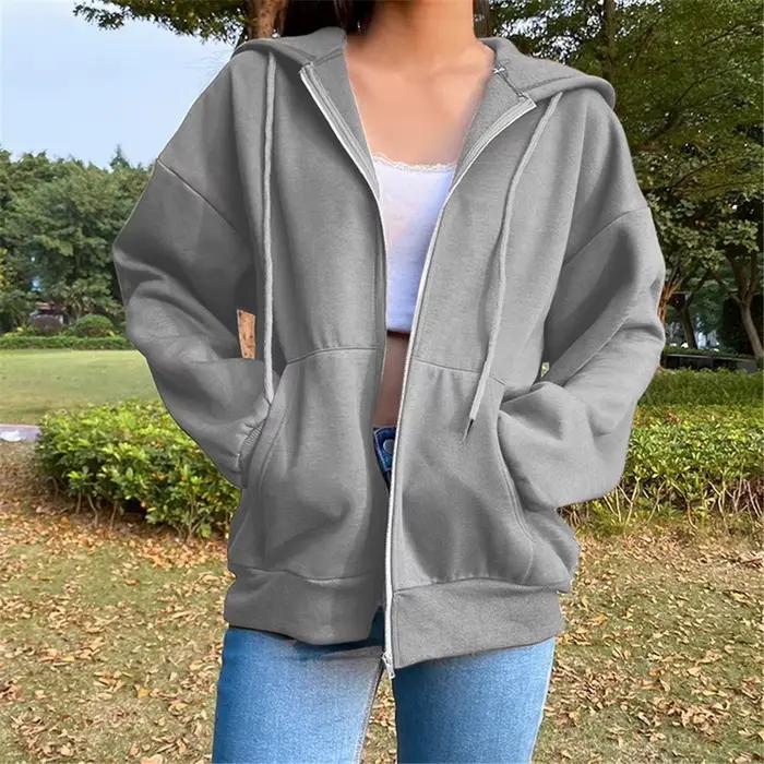 Sweat-shirt à capuche en peluche pour femmes