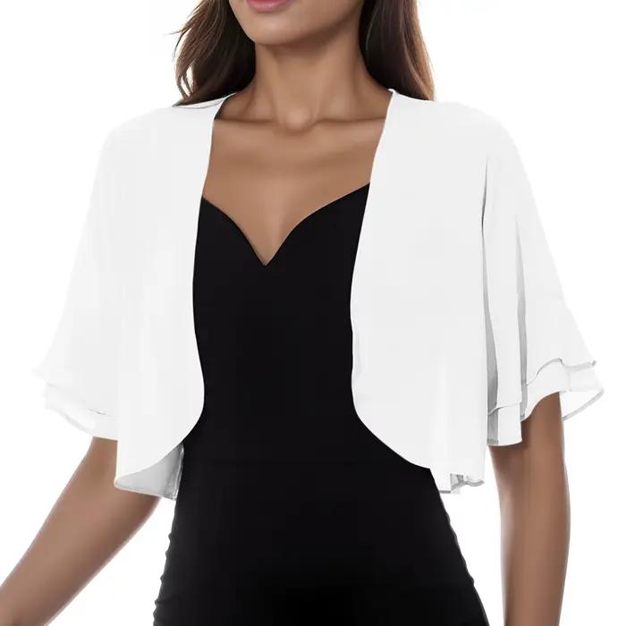 Cardigan en mousseline de soie pour femmes