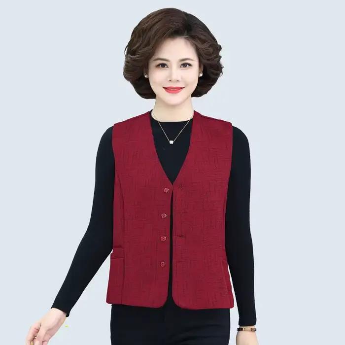 Gilet décontracté pour femmes d'âge mûr