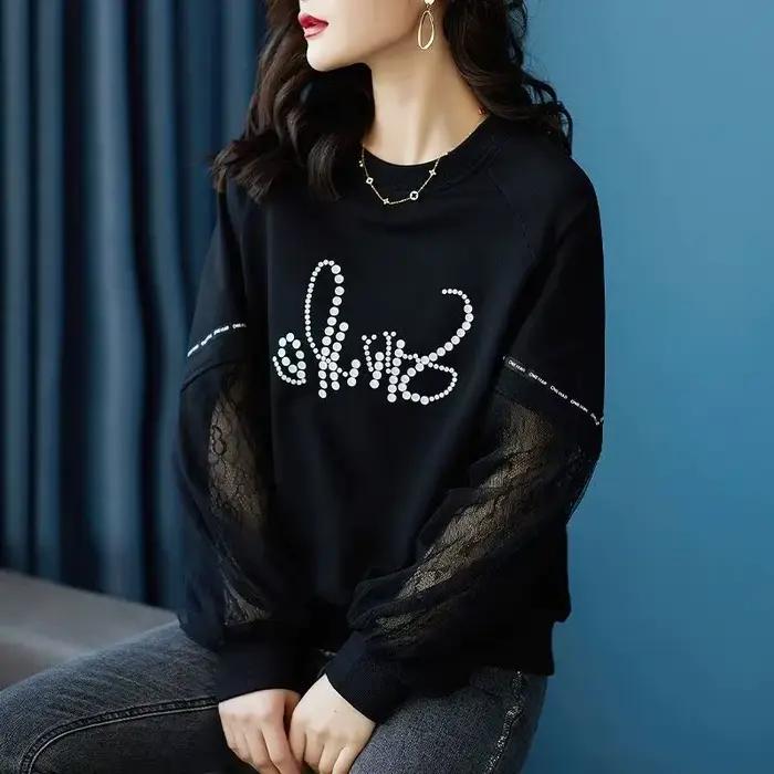 Pulls en patchwork de dentelle pour femmes
