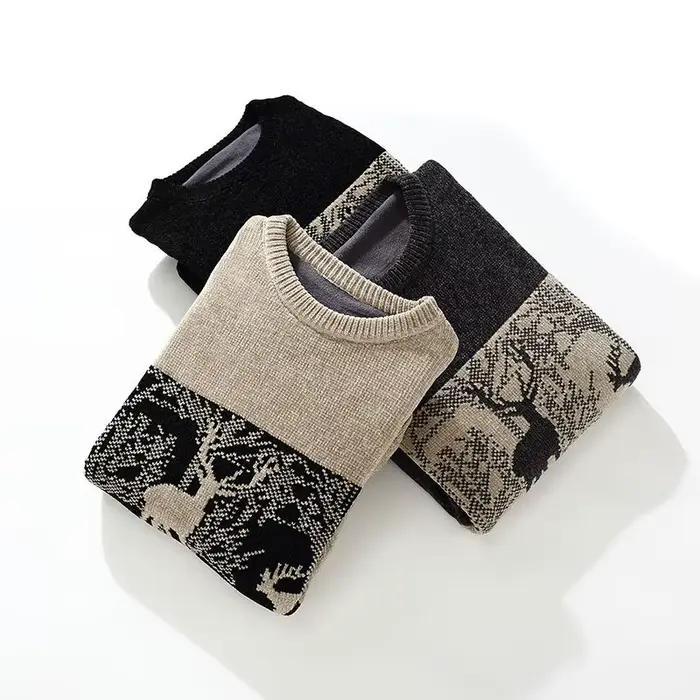 Vêtements pour hommes mâle printemps pulls automne pull pour hommes hommes Sweat-shirt décontracté Streetwear tricot mode Hombre chaud solide