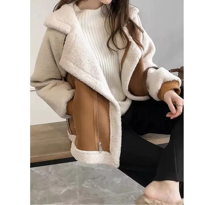 Gilet en fourrure d'agneau pour femme