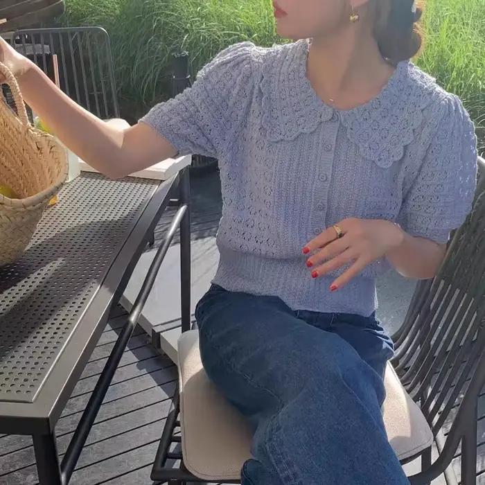 Cardigan à boutons pour femmes