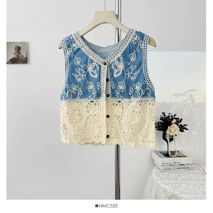 Gilet brodé pour femme