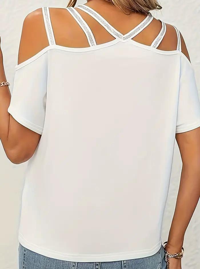 Gilet tissé surdimensionné blanc pour femme
