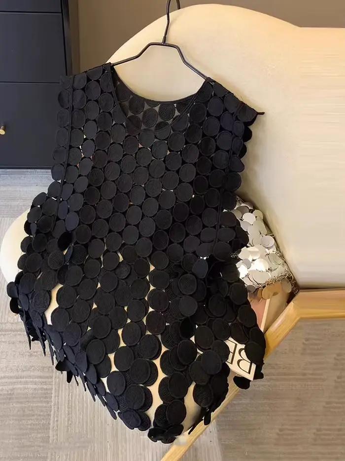 Gilet bohème ajouré irrégulier pour femmes