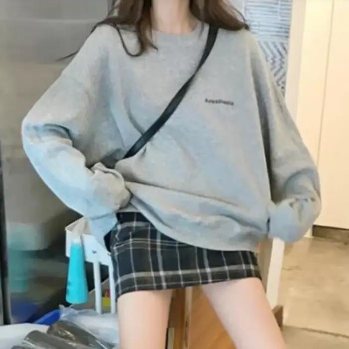 Sweat à capuche à col rond pour femmes