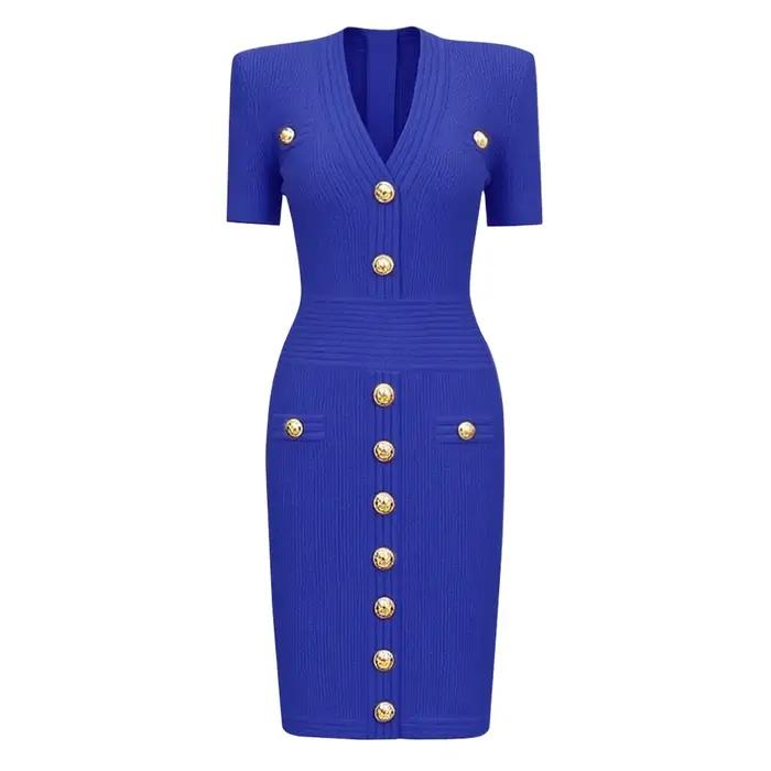 ZJYT – robe pull mi-longue en tricot pour femmes
