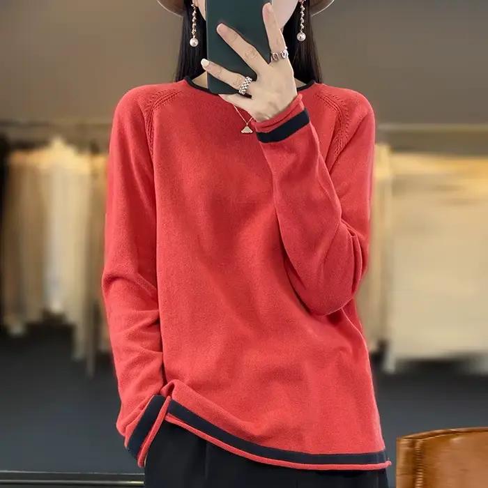 Pull à col rond pour femme