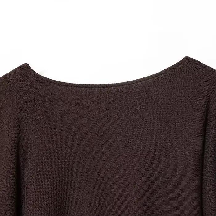 Haut élégant en tricot superposé pour femme