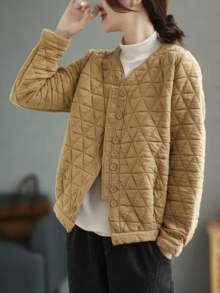 Cardigan rétro moulant aux diamants pour femmes