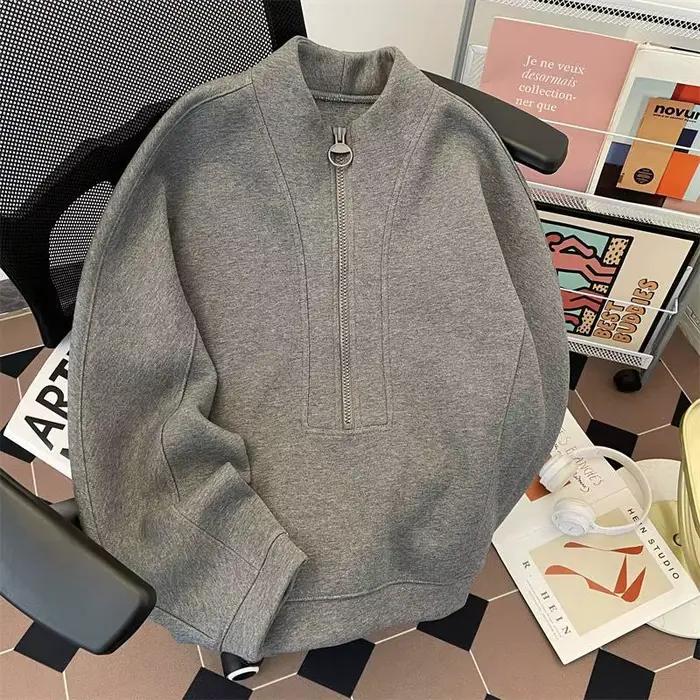 Sweat-shirt à col montant pour hommes