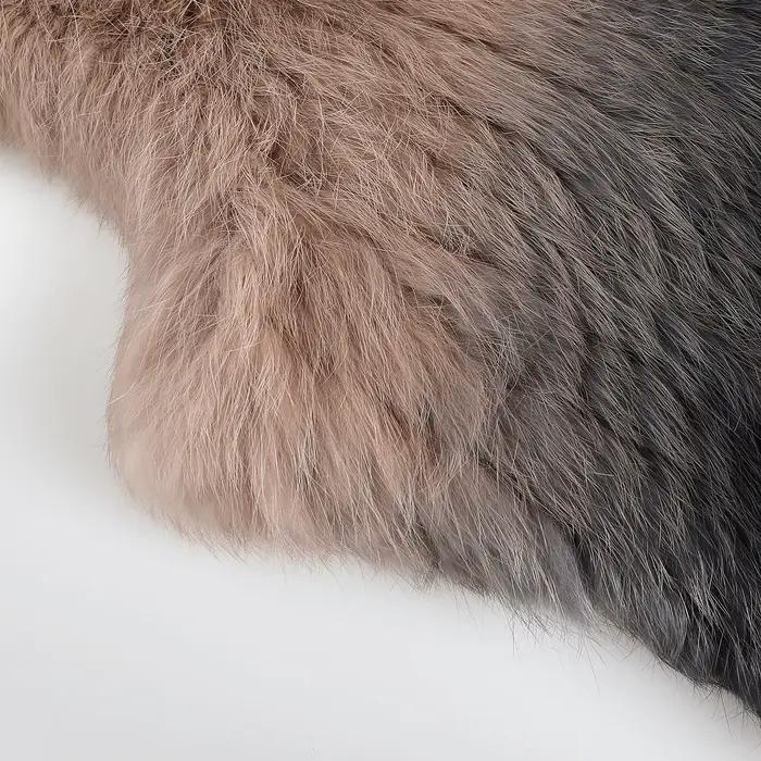BOONJOVIA femmes 100% réel fourrure de lapin tricoté Gilet