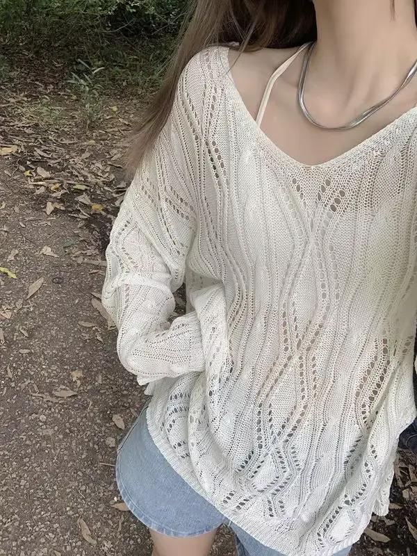 Pull creux dos nu pour femmes