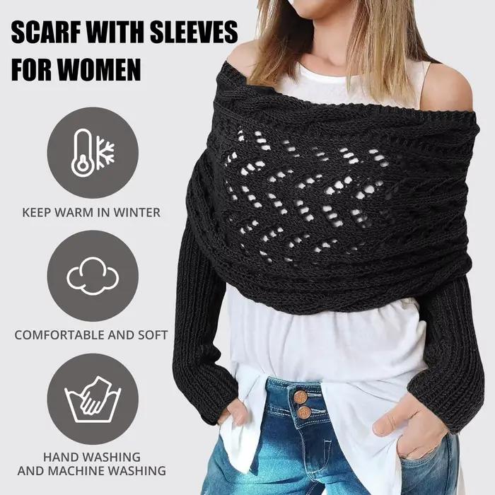Écharpe avec manches pour femmes