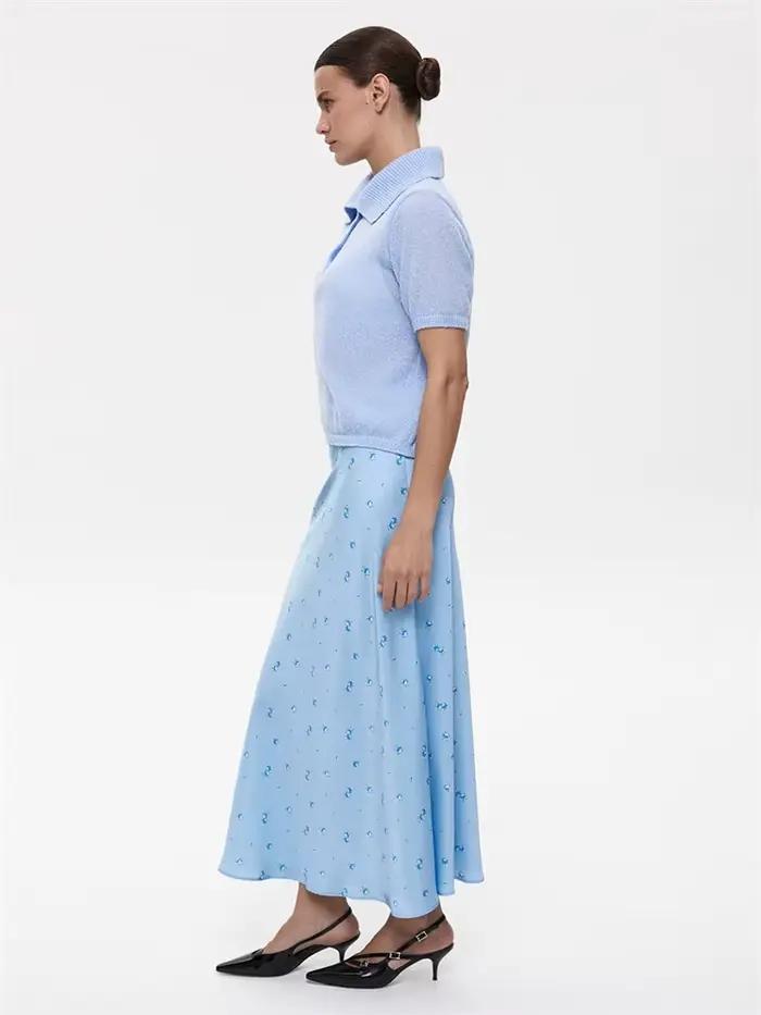 Pull en tricot à manches courtes pour femmes