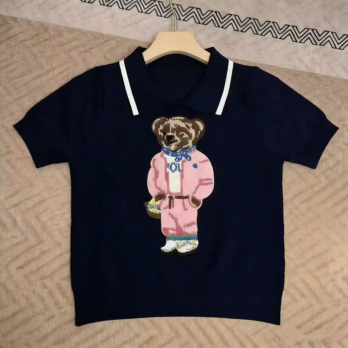Pull tricoté à col revers pour femme