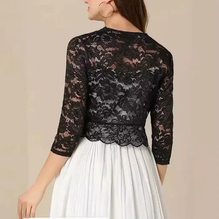 2025 Gilet court sans col pour femme