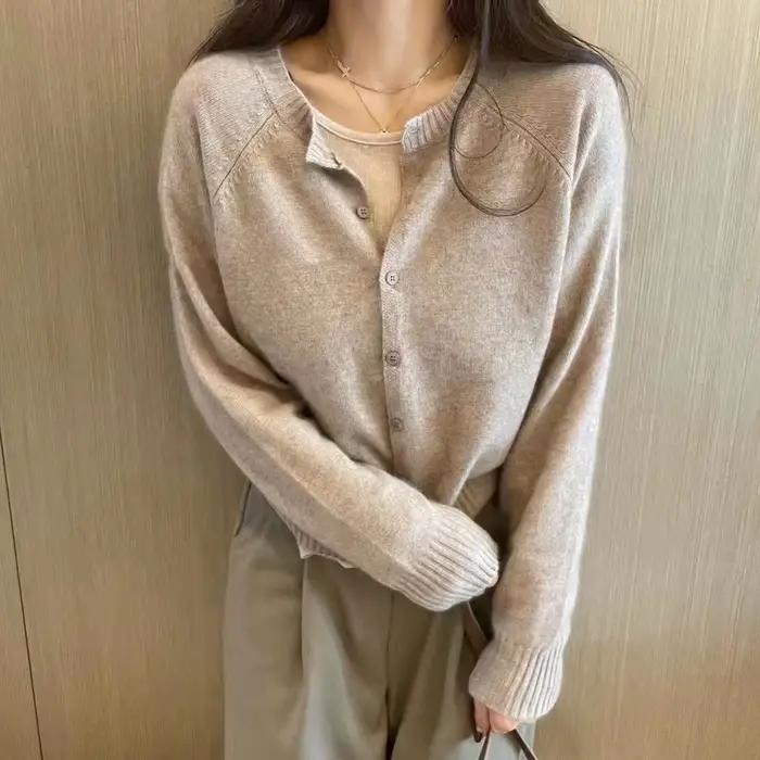 Cardigan court en cachemire pour femmes