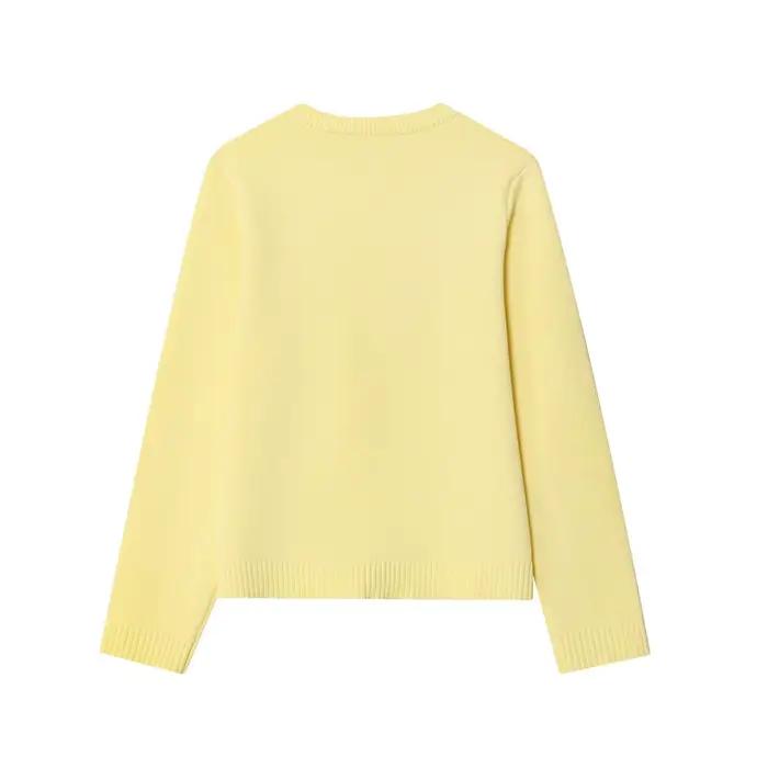 Cardigan ouvert tricoté à boutons dorés