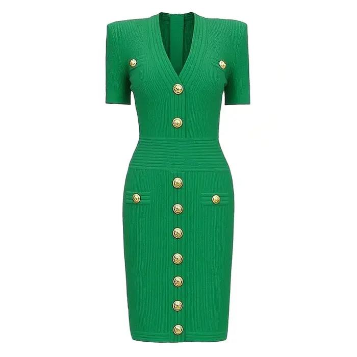 ZJYT – robe pull mi-longue en tricot pour femmes