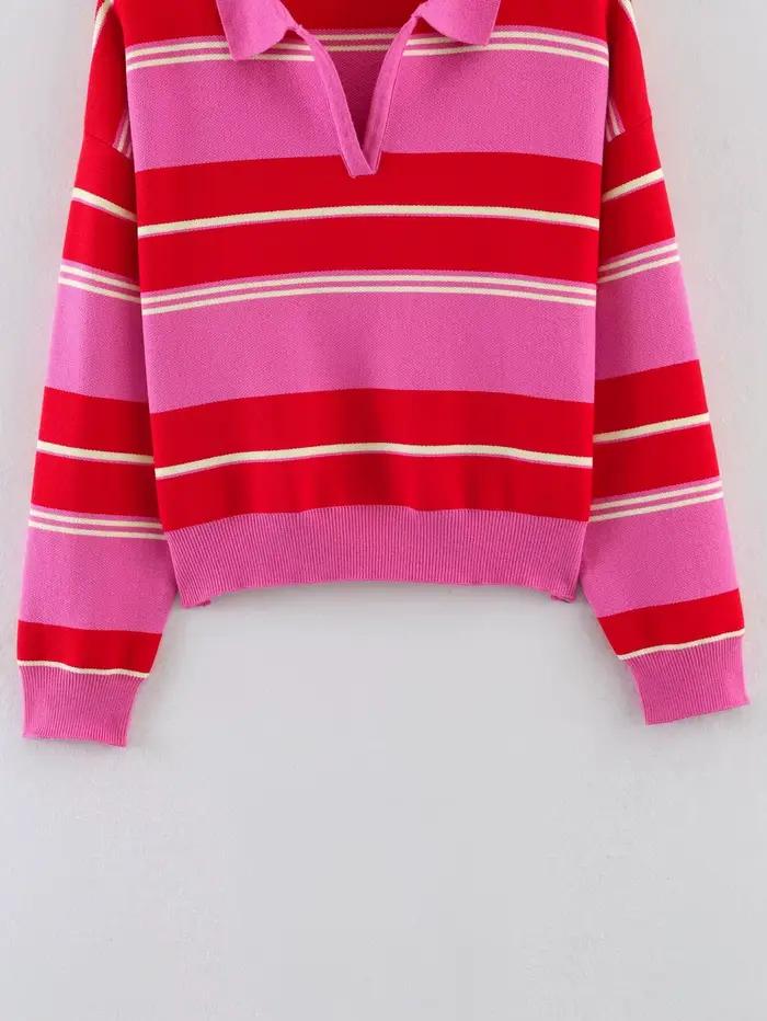 Pulls en tricot rayés pour femmes