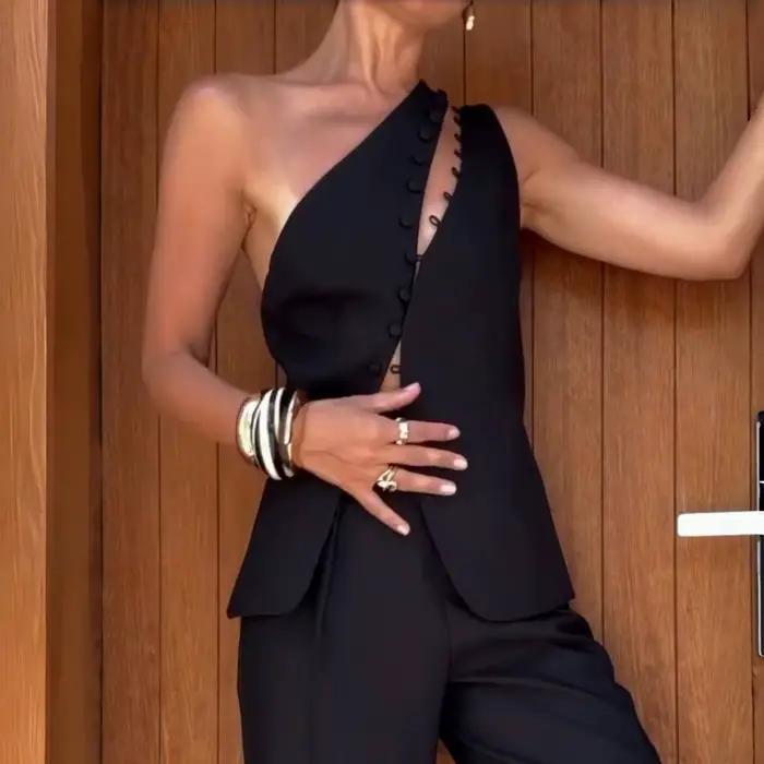 Gilet sans manches au Design élégant pour femmes