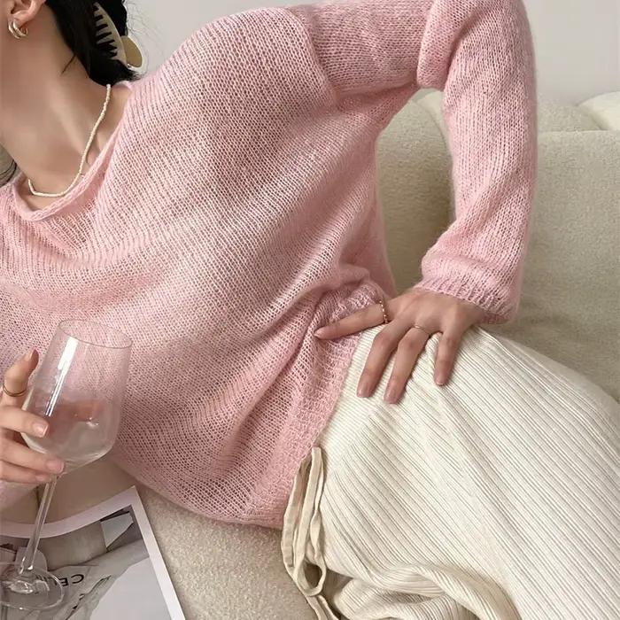 Cardigan en tricot Mohair doux